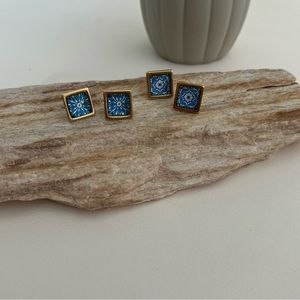 Elegant Boho Stud Earrings -Gold Trendy Stud Earrings- Stylish Stud Earring Set